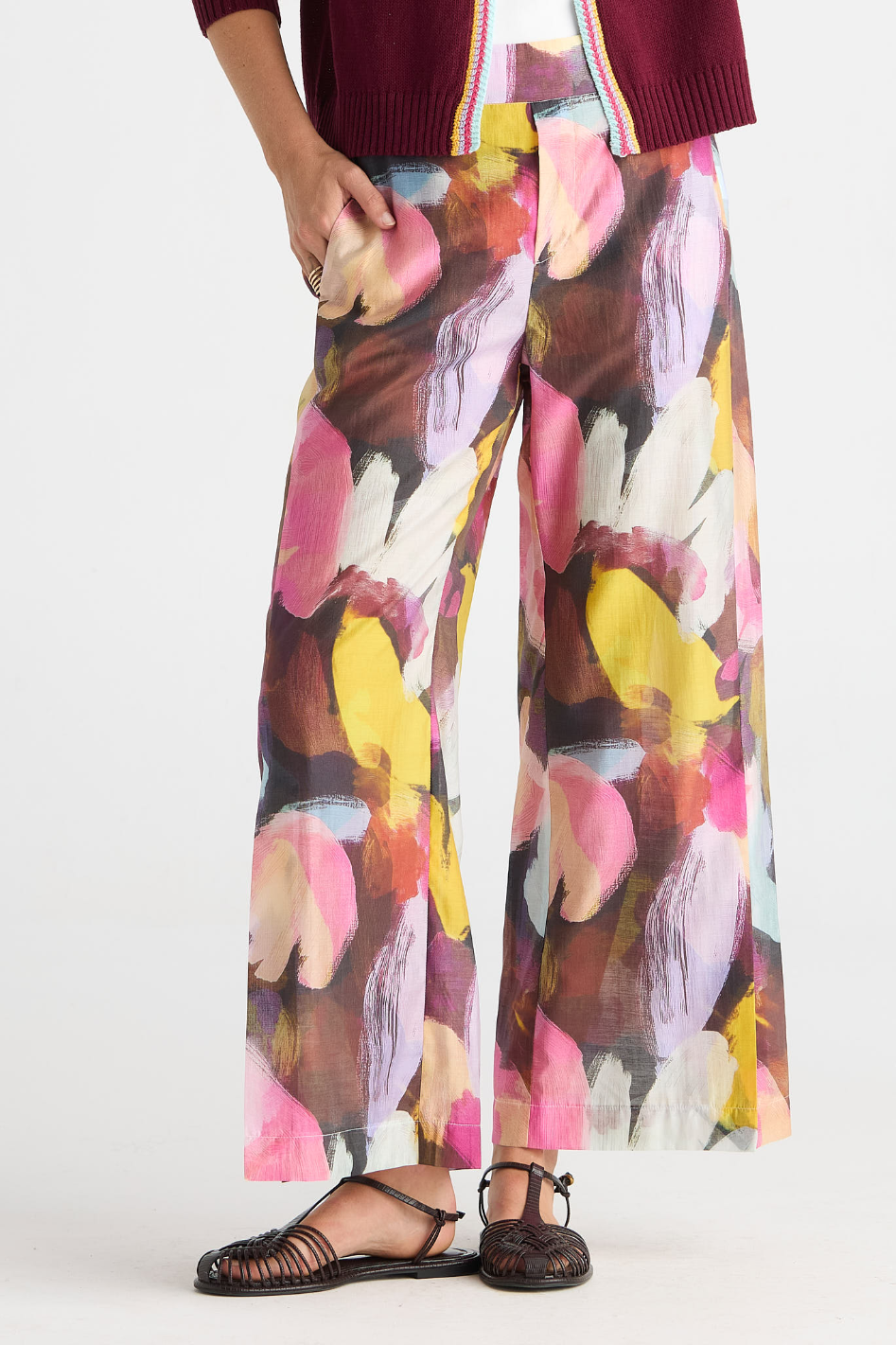 Zaket and Plover Wide Leg Pant in Sunset