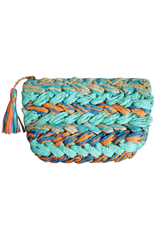 Zoda Raffia Crochet Clutch