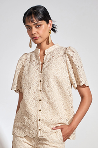 Zoe Kratzmann Flicker Top | Ecru