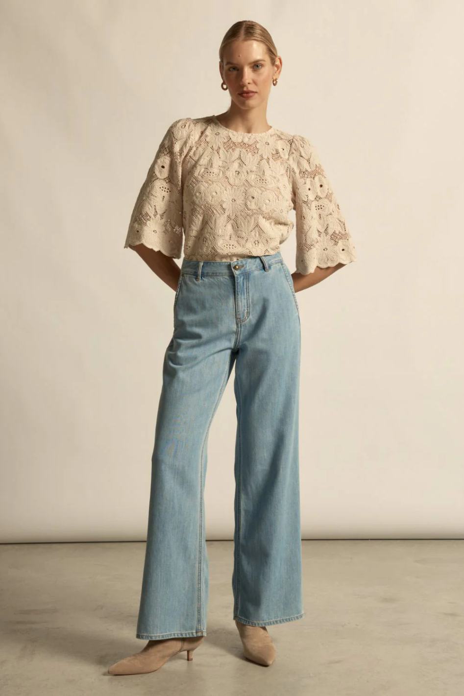 Zoe Kratzmann Glisten Top in Vintage Cream