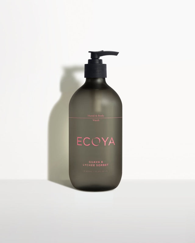 Ecoya Hand & Body Wash in Guava & Lychee Sorbet