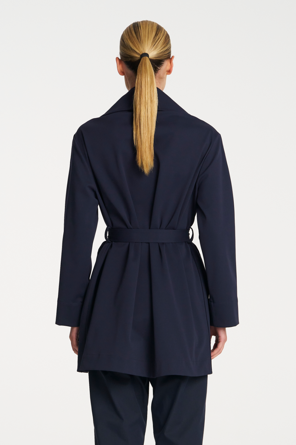 Mela Purdie Wrap Trench Ultra Knit Ink