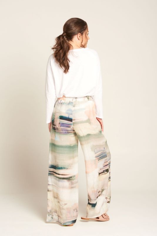 Cloth Paper Scissors Frankie Pant in Aerial Print