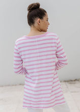 Load image into Gallery viewer, Cloth Paper Scissors Hi Lo Stripe Tee
