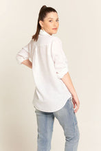 Load image into Gallery viewer, Cloth Paper Scissors Long Sleeve Linen Shirt
