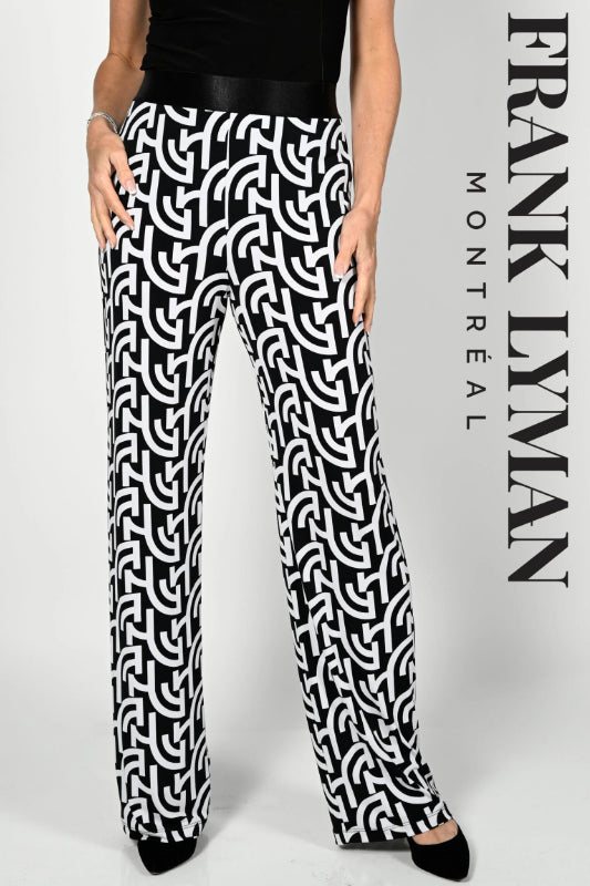Frank Lyman Black & White Knit Pant 236461