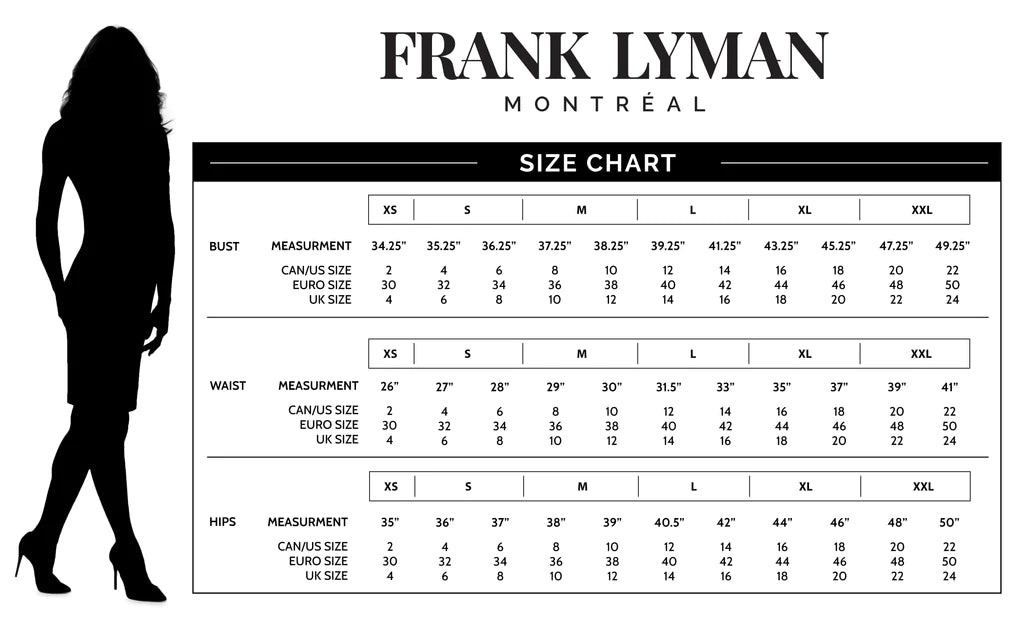 Frank Lyman Black & Beige Woven Dress 236156