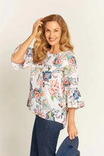 Load image into Gallery viewer, Goondiwindi Cotton Patricia Blouse in Folk Floral Print
