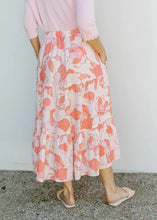 Load image into Gallery viewer, Goondiwindi Cotton Sienna Skirt Camelia Print
