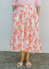 Load image into Gallery viewer, Goondiwindi Cotton Sienna Skirt Camelia Print
