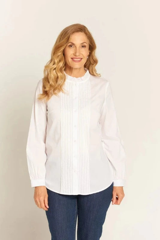Goondiwindi Cotton Tricia Blouse in White