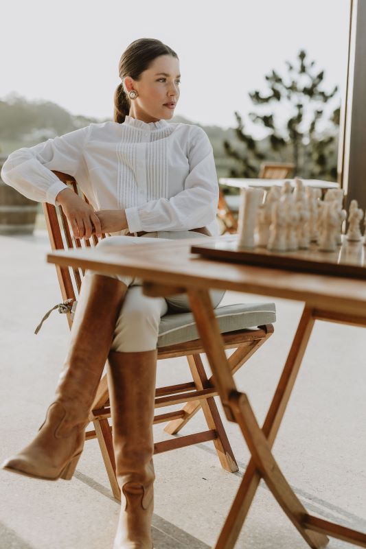 Goondiwindi Cotton Tricia Blouse in White
