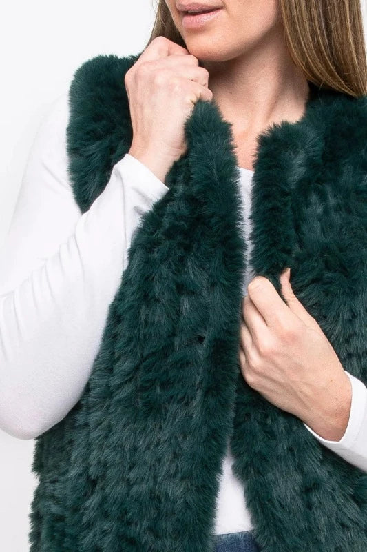 Jump Faux Fur Vest