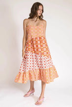 Load image into Gallery viewer, Kachel Gina Spliced Print Sun Dress
