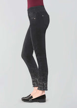 Load image into Gallery viewer, Lisette Betty Denim with Leopard Embellishment
