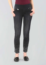 Load image into Gallery viewer, Lisette Betty Denim with Leopard Embellishment

