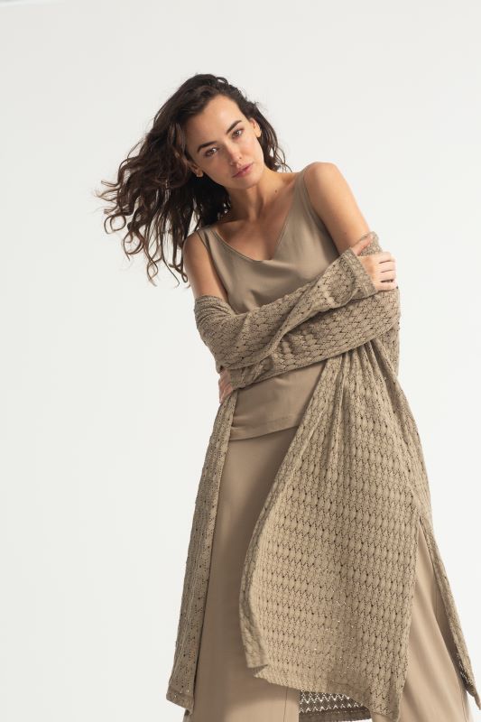 Mela Purdie Midi Coat in Crochet Lace