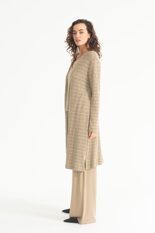 Mela Purdie Midi Coat in Crochet Lace