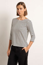 Load image into Gallery viewer, Mela Purdie Relaxed Boat Neck Boater Stripe
