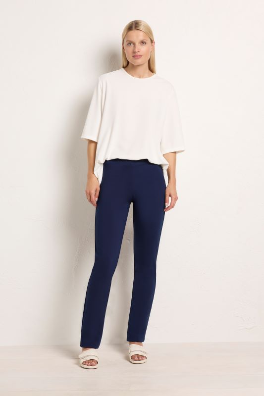 Mela Purdie Slim Leg Pant | Polished Ponte | Denim