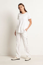 Load image into Gallery viewer, Mela Purdie Zip Cargo Microprene in White
