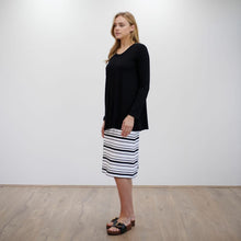 Load image into Gallery viewer, Mela Purdie Cone Skirt in Lauren Stripe
