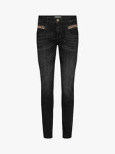 Load image into Gallery viewer, Mos Mosh Naomi Chain Brushed Jeans in Black
