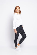 Load image into Gallery viewer, Philosophy Weekend Pant in Black Squiggle
