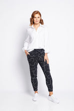 Load image into Gallery viewer, Philosophy Weekend Pant in Black Squiggle
