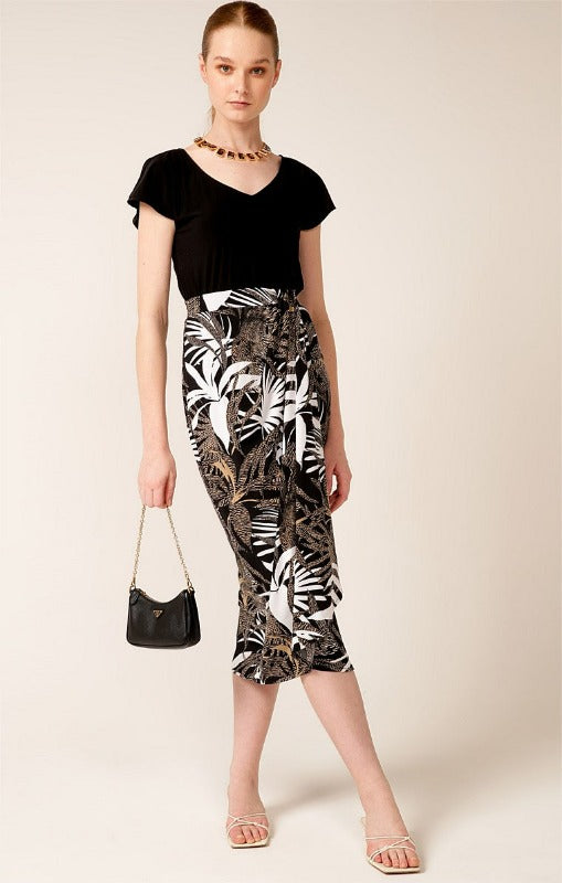 Oasis animal clearance wrap midi skirt