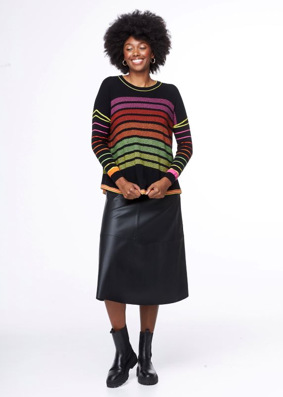 Zaket and Plover Stripe Boxy Jumper