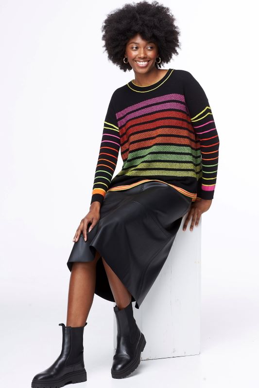 Zaket and Plover Stripe Boxy Jumper